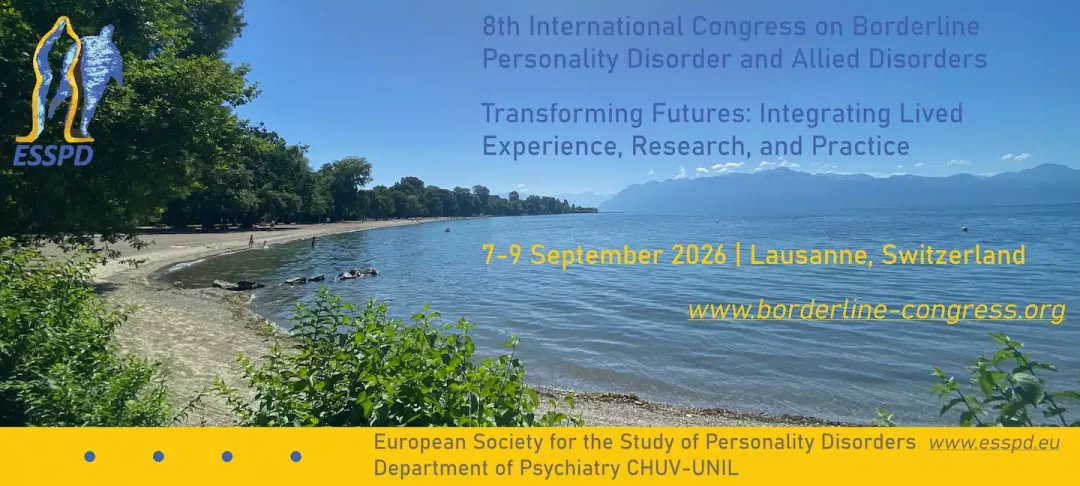 Lake and mountains Lausanne 8th International congress on Borderline Personality Disorder and Allied disorders
